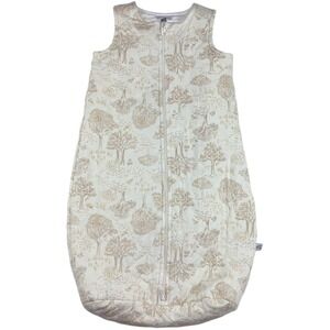Just Born Baby Sleep Sack 0 6 Mos Woodland Trees Quilted Zipper Beige Tree NEW